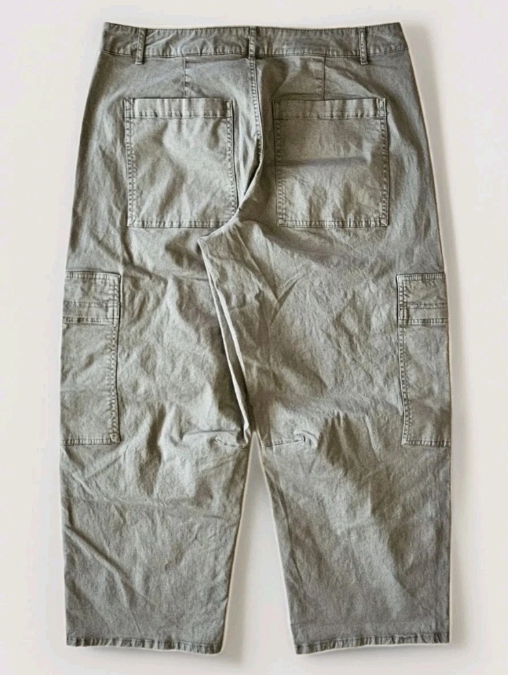 Universal Thread Olive Wide-Leg Utility Pants - Picture 3 of 6